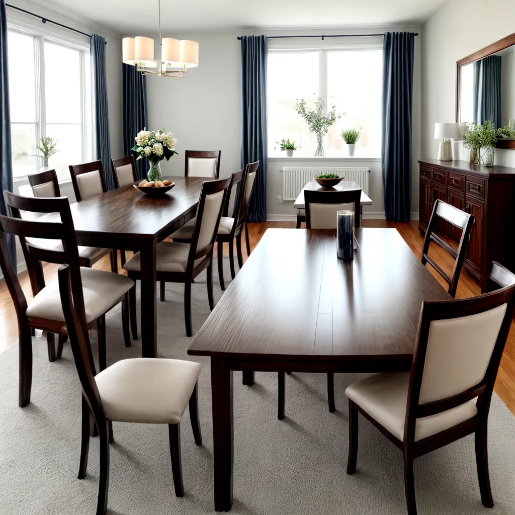 mesa jantar madeira escura cadeiras confortaveis