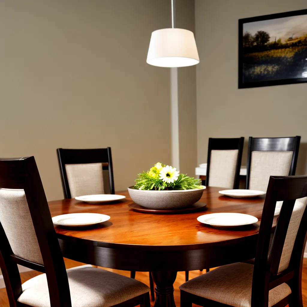 mesa jantar madeira escura cadeiras estilo