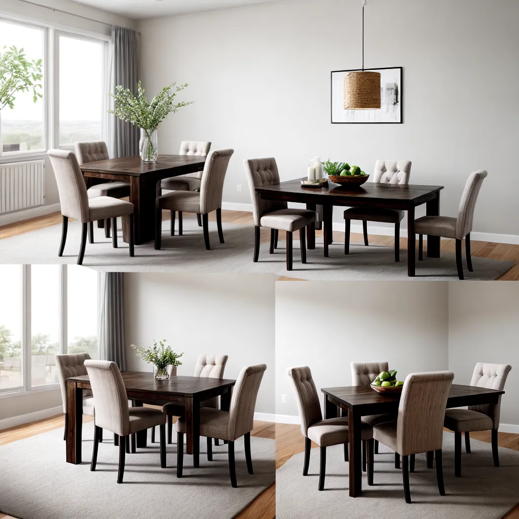 mesa jantar arrumada cadeiras elegantes