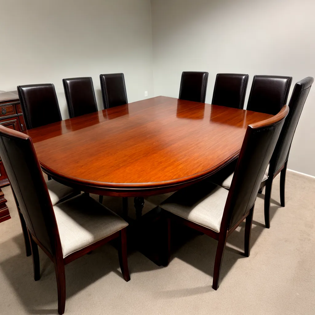 mesa jantar arrumada seis cadeiras