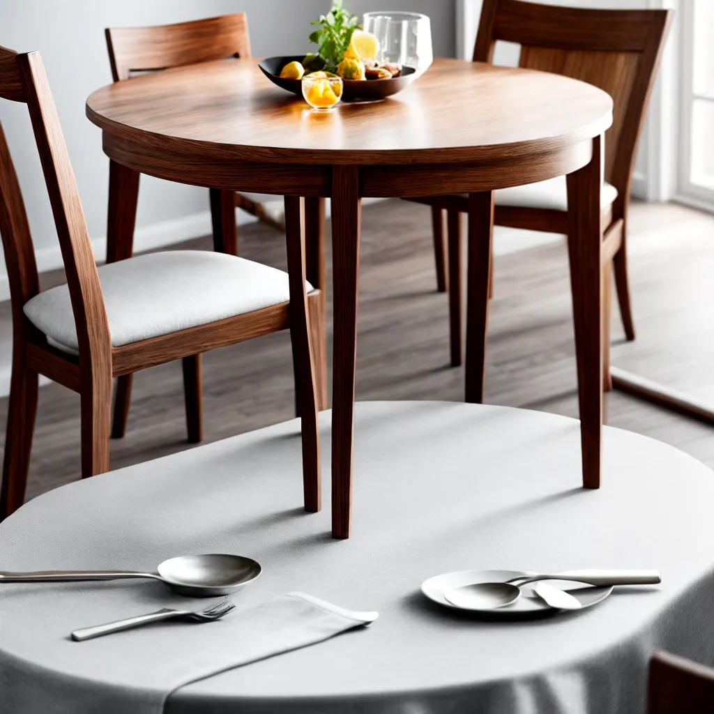 mesa jantar sofisticada texturas cores