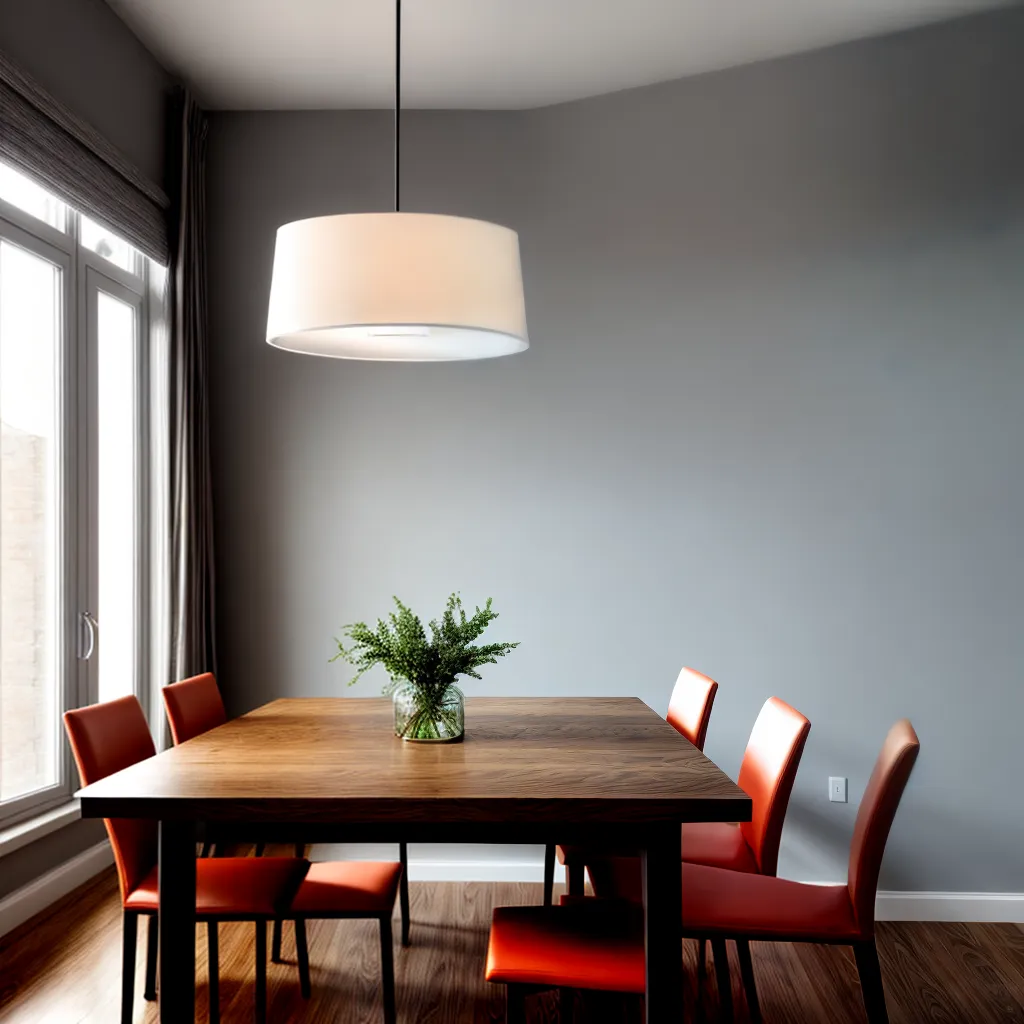 mesa jantar iluminada pendente intimo