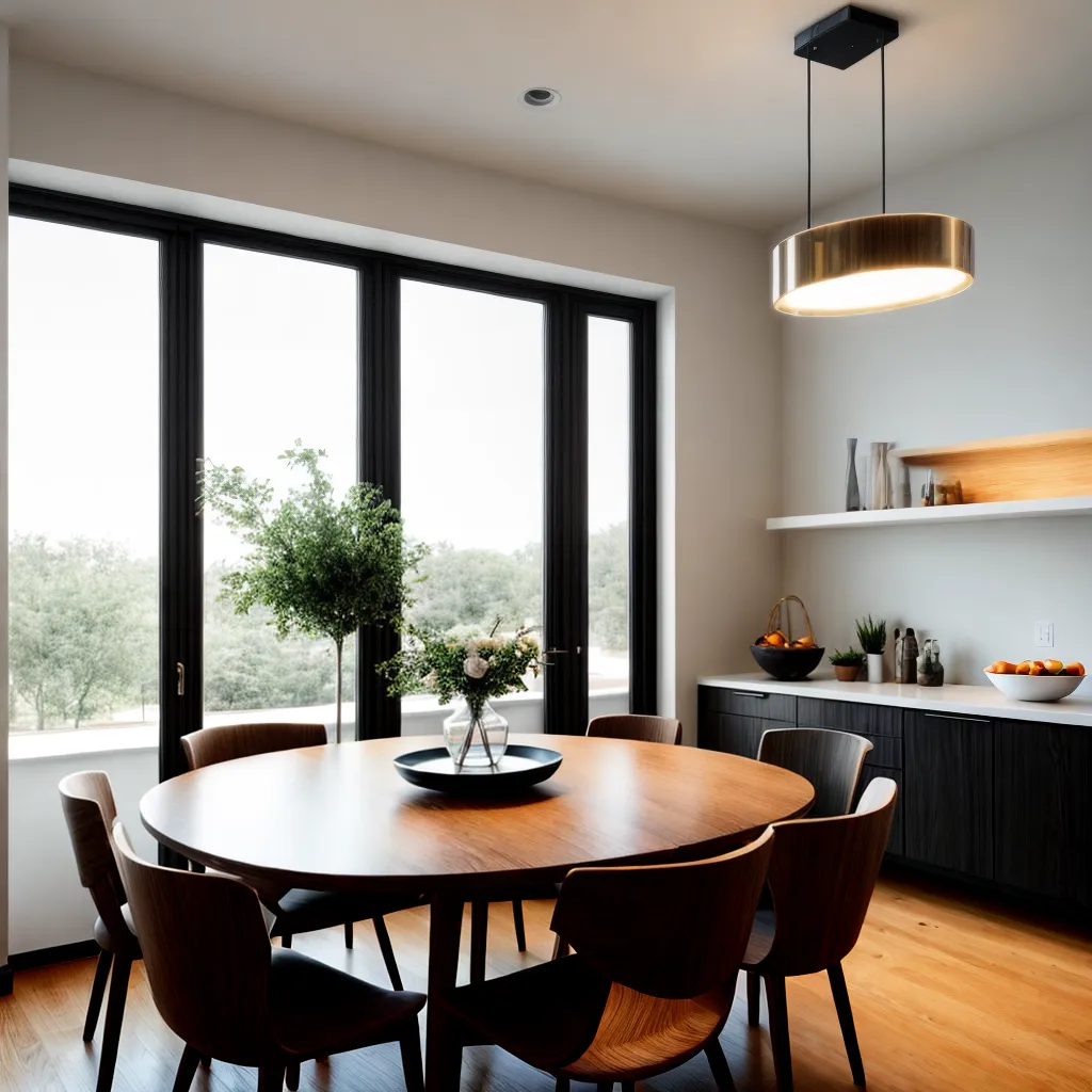 mesa jantar moderna luz ambiente 1