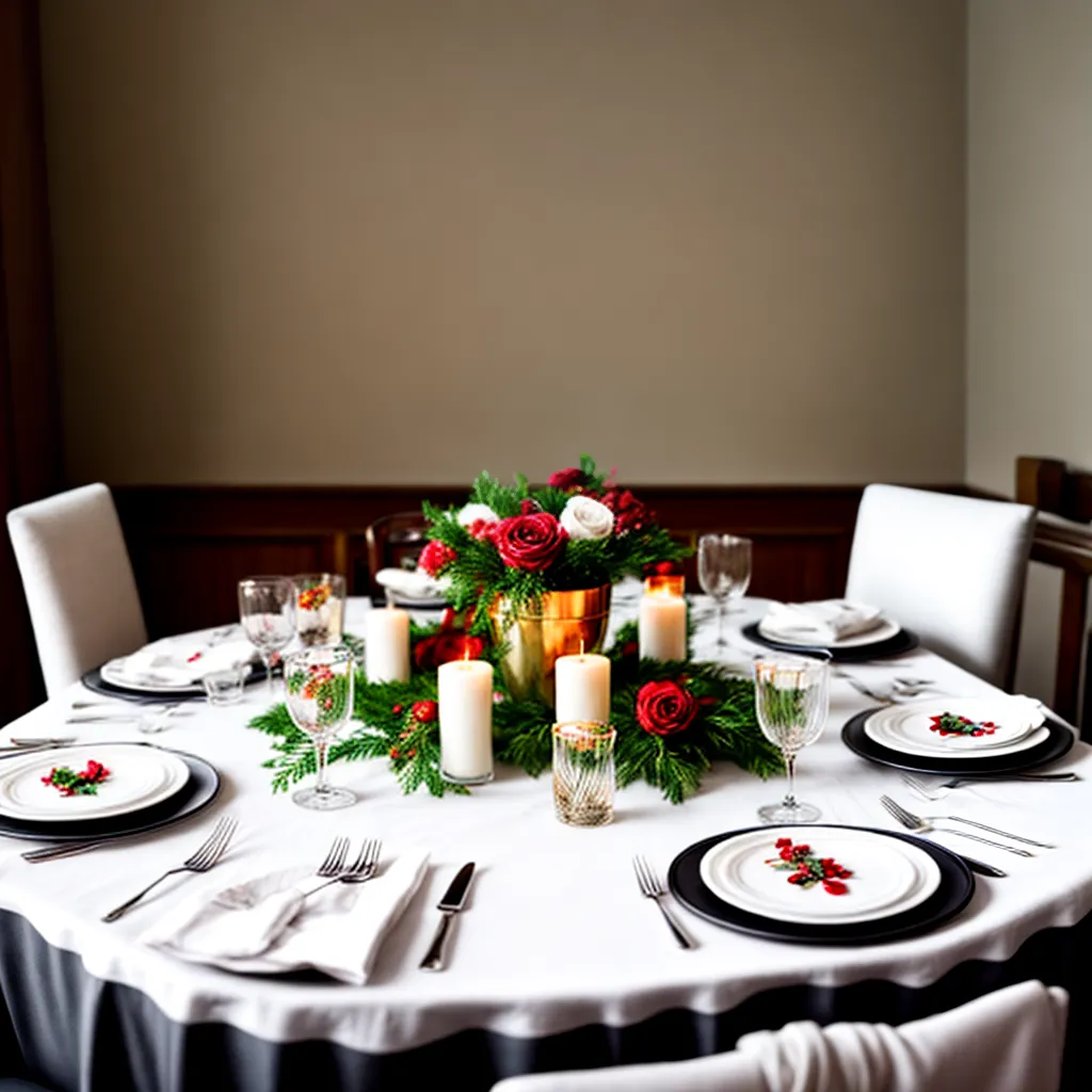 mesa festiva decoracao floral ouro
