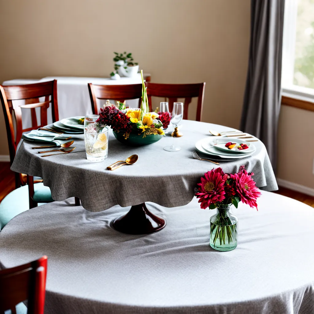 mesa festiva decorada cadeiras arranjo floral