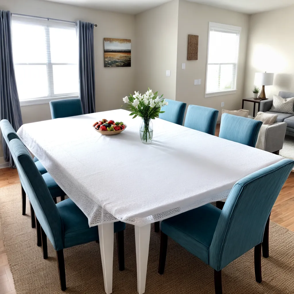 mesa jantar elegante flores conforto