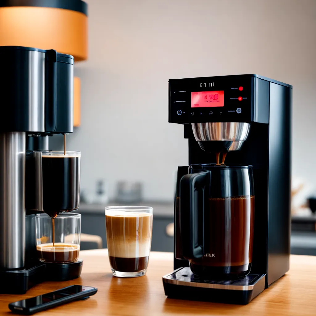 cafeteira moderna led cafe