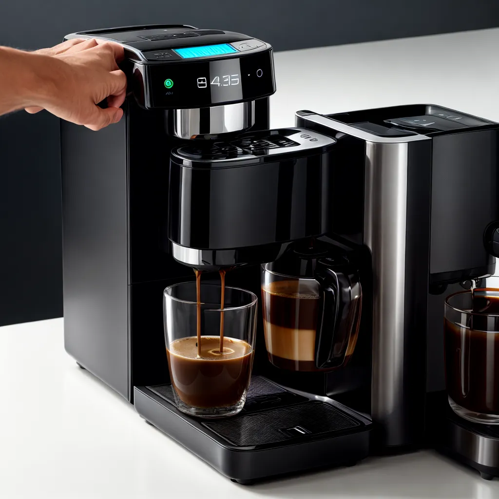 cafeteira moderna display digital cafe 3