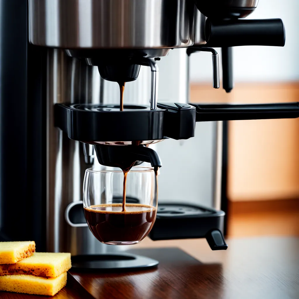 limpeza cafeteira esponja