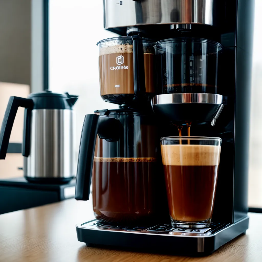cafeteira inox brilhante cafe fresco