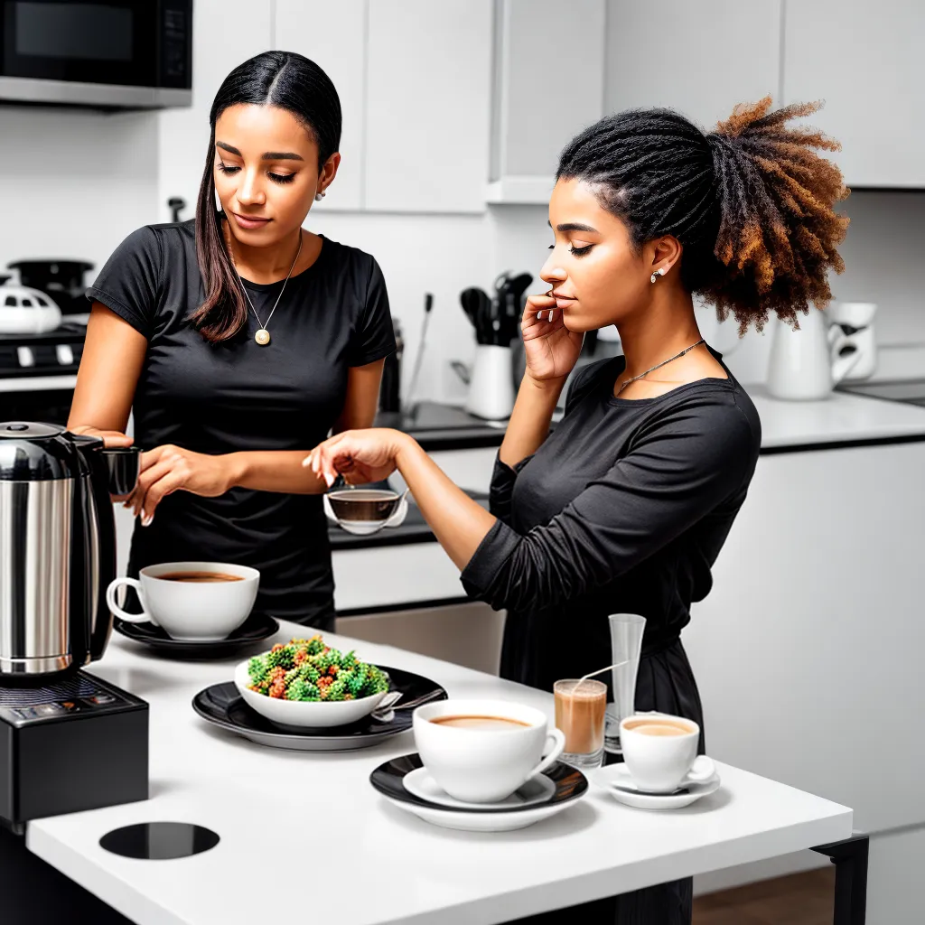 cafeteira moderna xicara cafe vapor