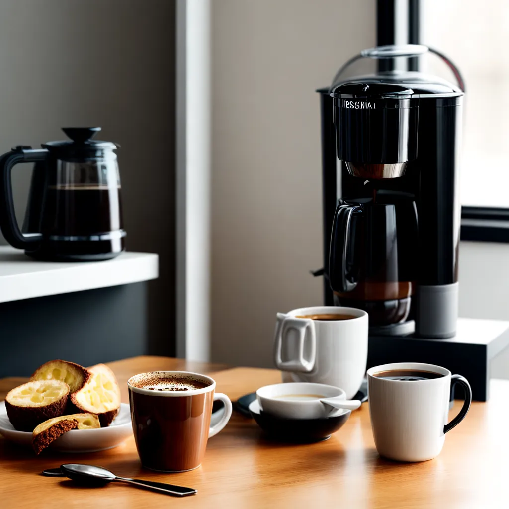 cafeteira moderna cafe manha tranquilidade
