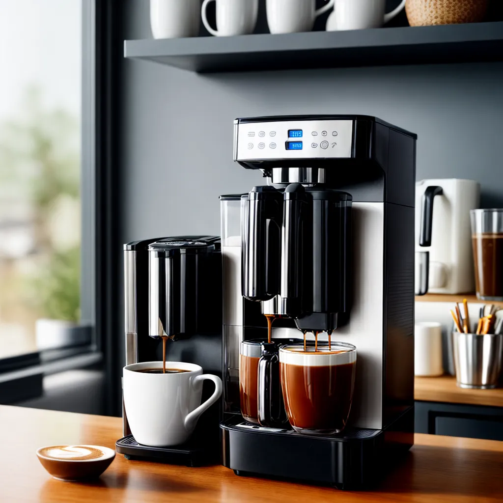 cafeteira moderna escritorio cafe aroma