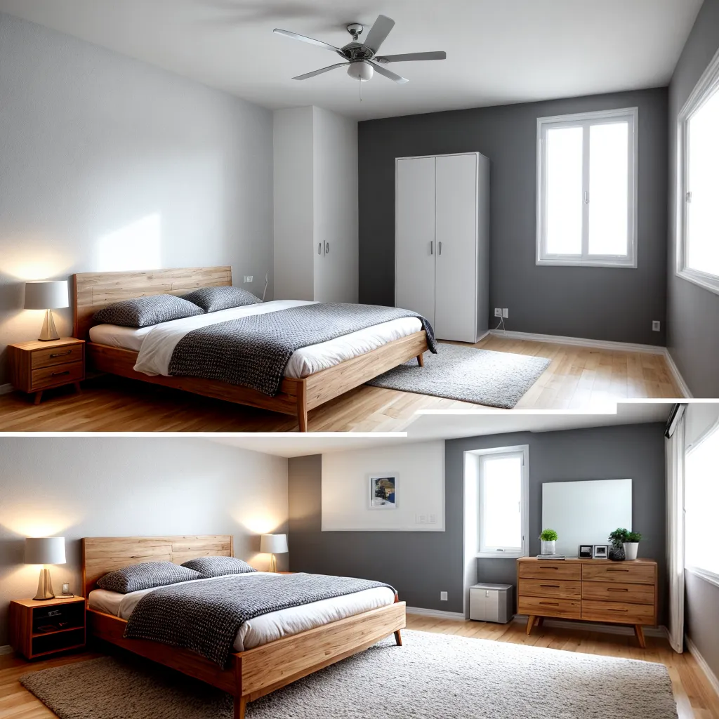 quarto compacto bicama decorado