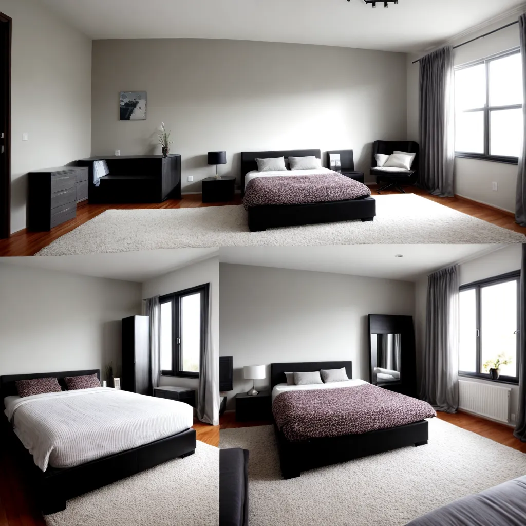 quarto acolhedor bicama moderno