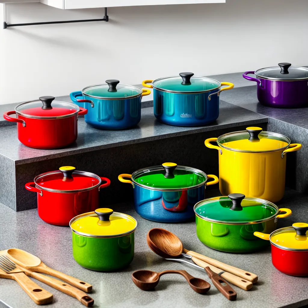 panelas vidro coloridas cozinha sustentavel