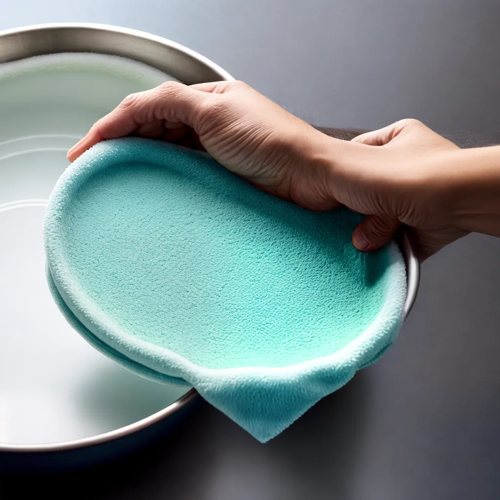 limpeza pan antiaderente esponja