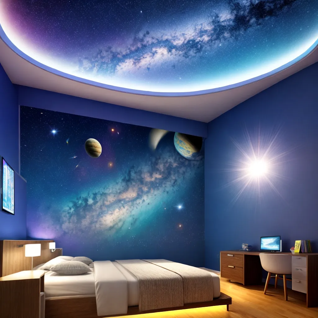 quarto infantil tema espacial