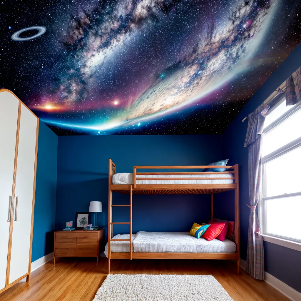 quarto infantil nave espacial decoracao