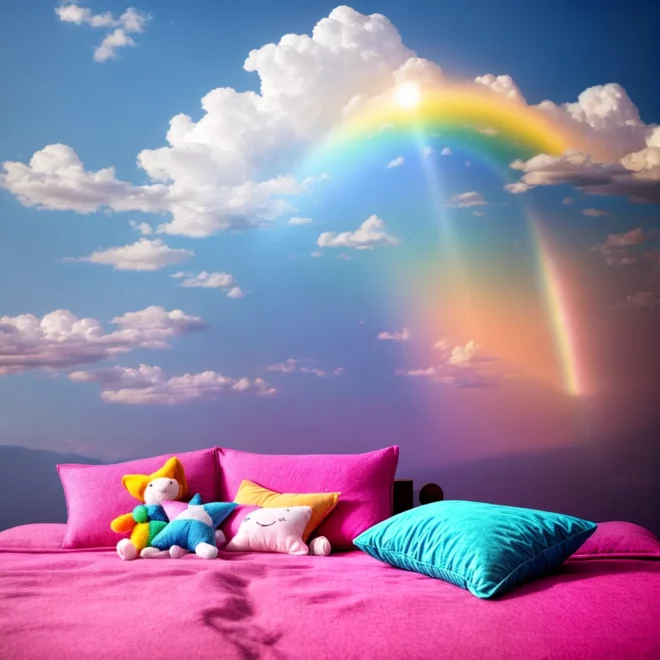 cama magica fadas nuvens arcoiris cama magica fadas nuvens arcoiris