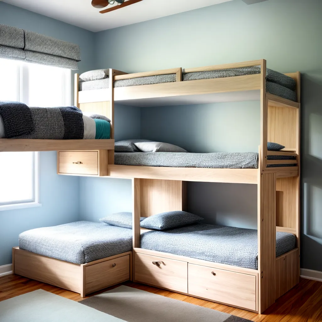 quarto organizado bicama armazenamento