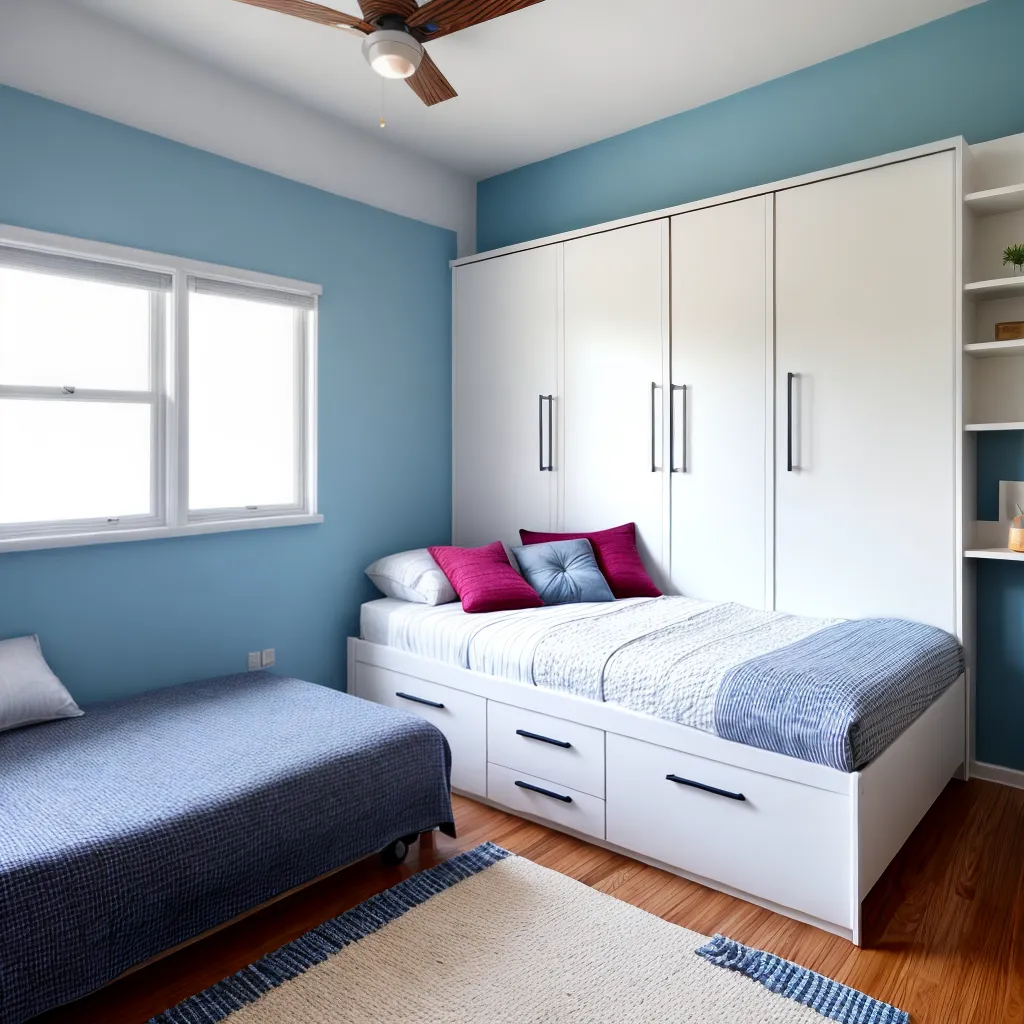quarto acoze bicama organizado