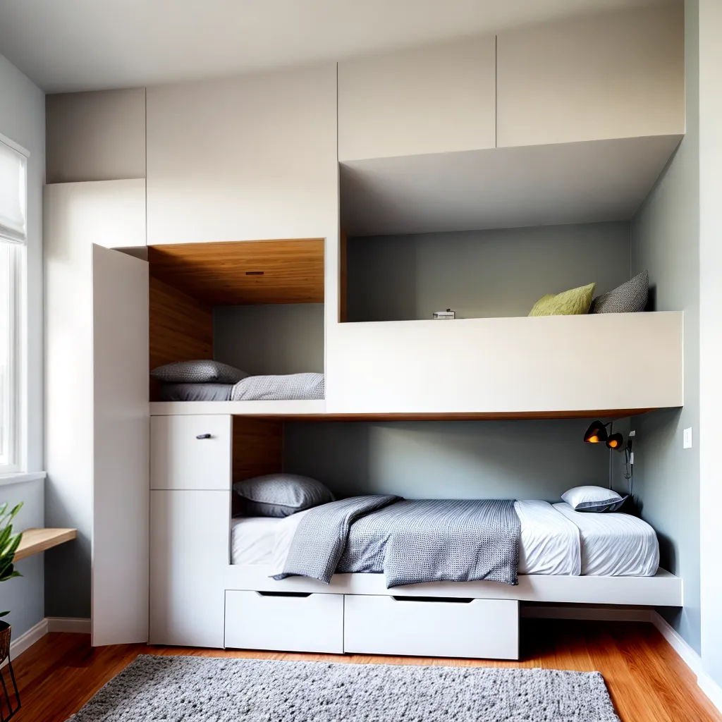 quarto acojedor bicama funcional