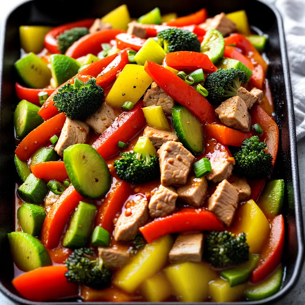 refogado colorido legumes frango grelha refogado colorido legumes frango grelha