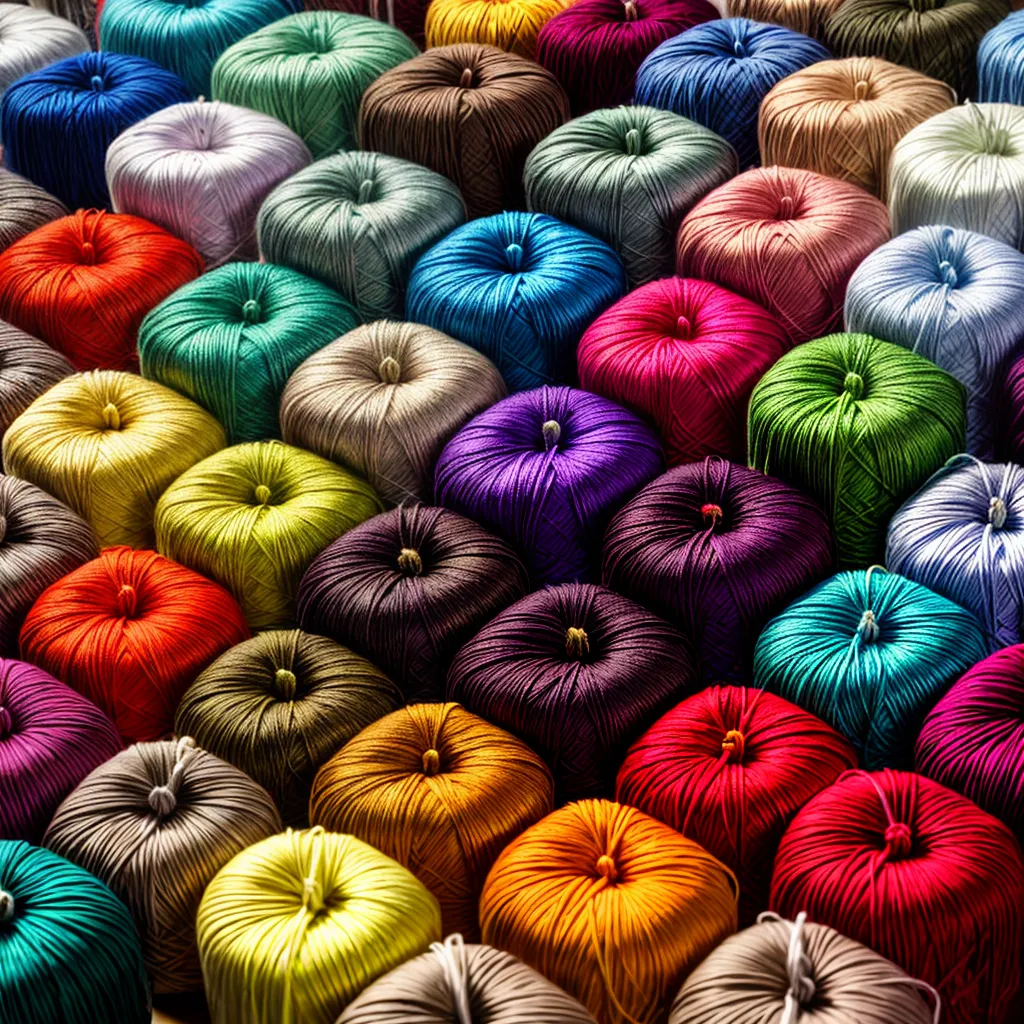 fios coloridos texturas variedade