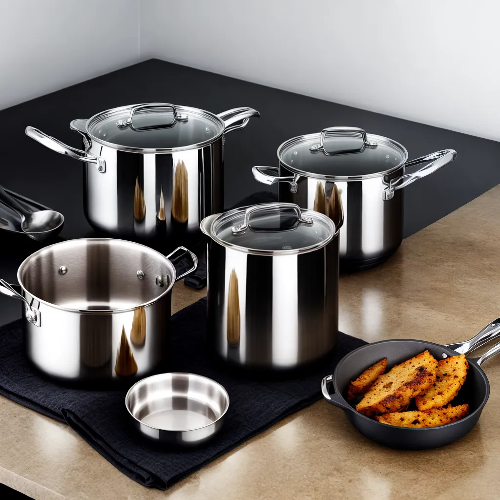 panelas aco inox brilhantes cozinha panelas aco inox brilhantes cozinha