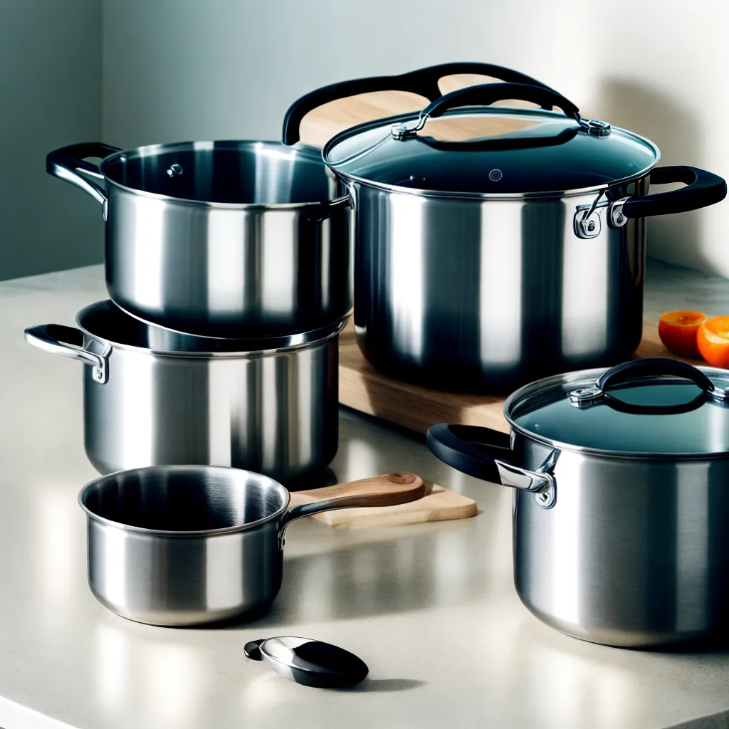 panela aco inox reflexo elegante