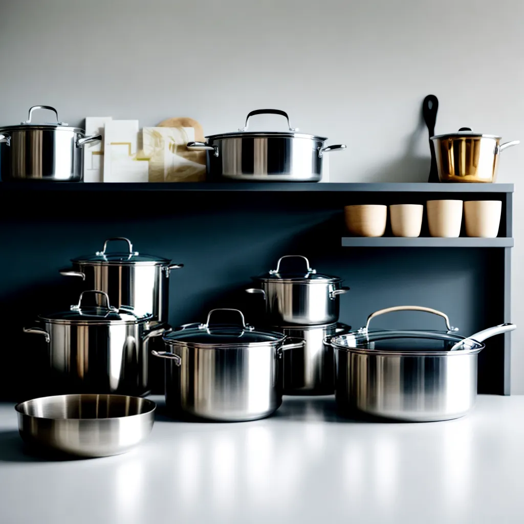 cozinha moderna panelas aco