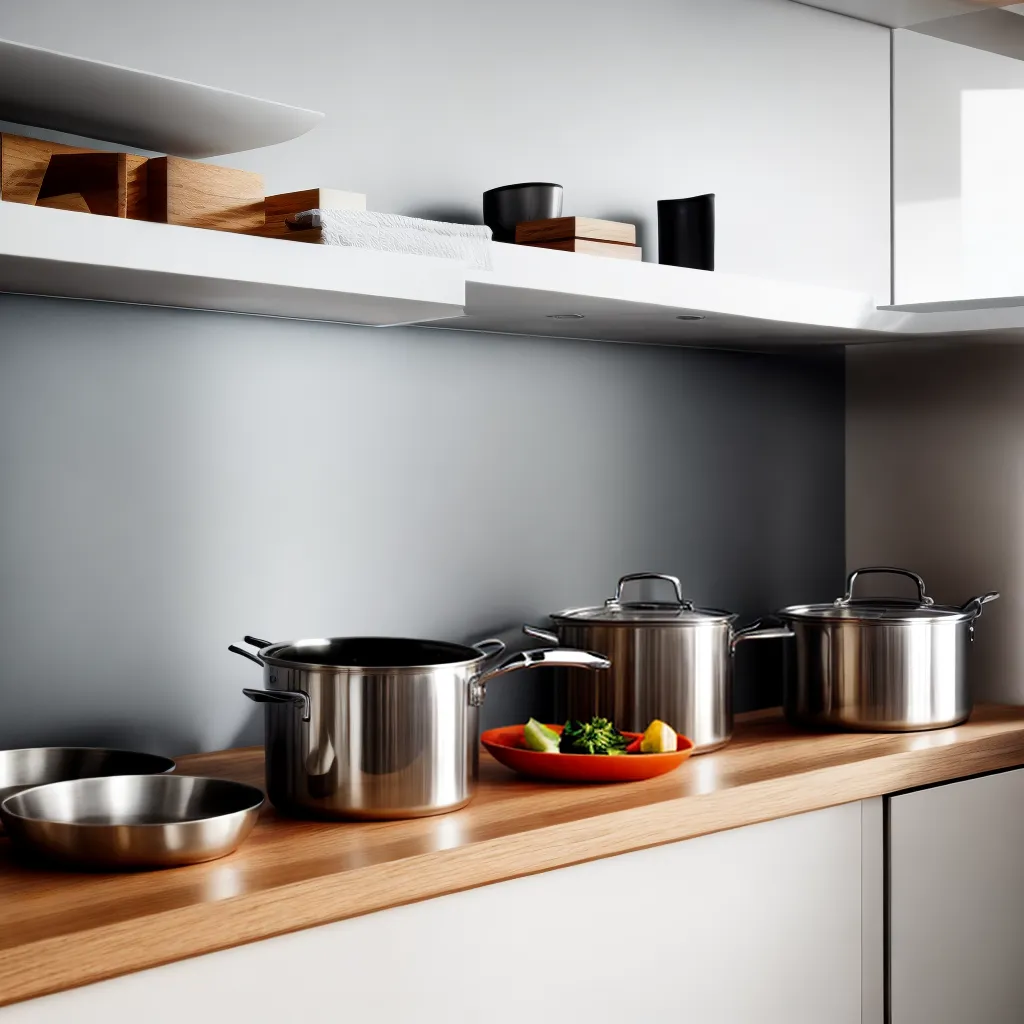 cozinha moderna prateleiras aco inox 1