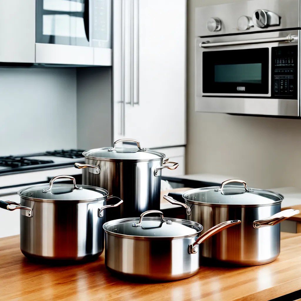 panelas aco inox brilho ilha cozinha 3