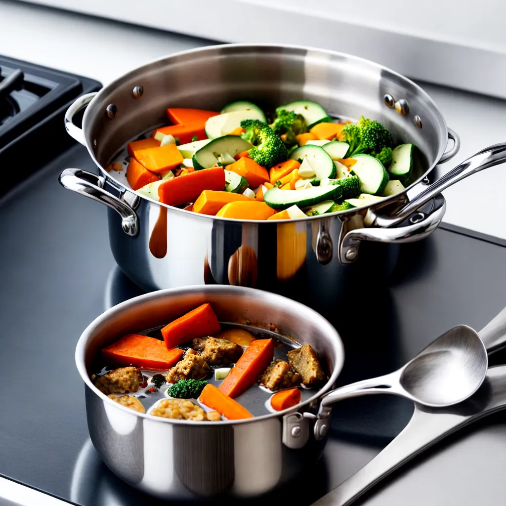panela aco inox legumes cozinha
