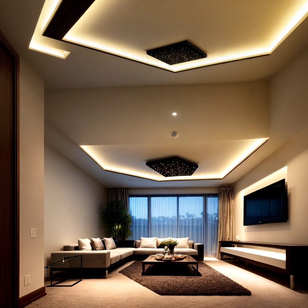 sala iluminada led ambiente aconchegante 1
