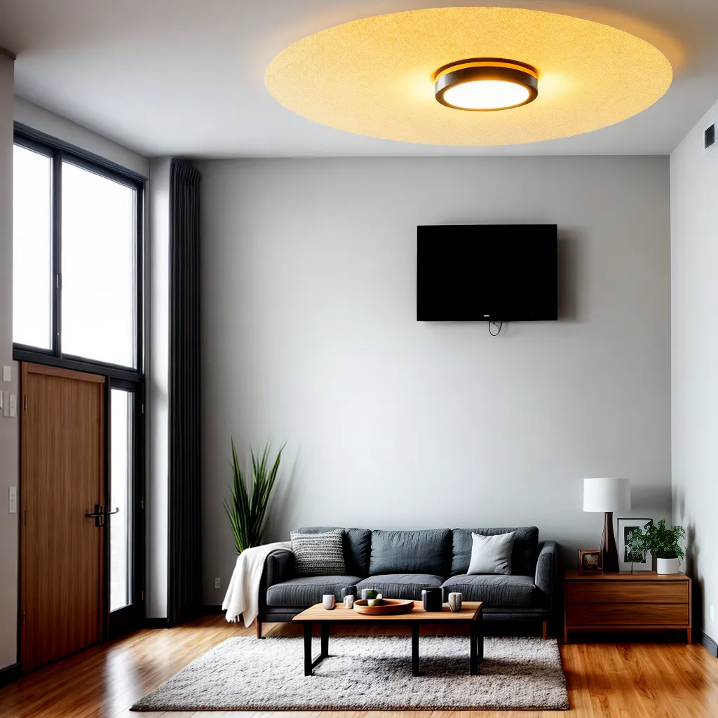 sala decorada led teto ambiente