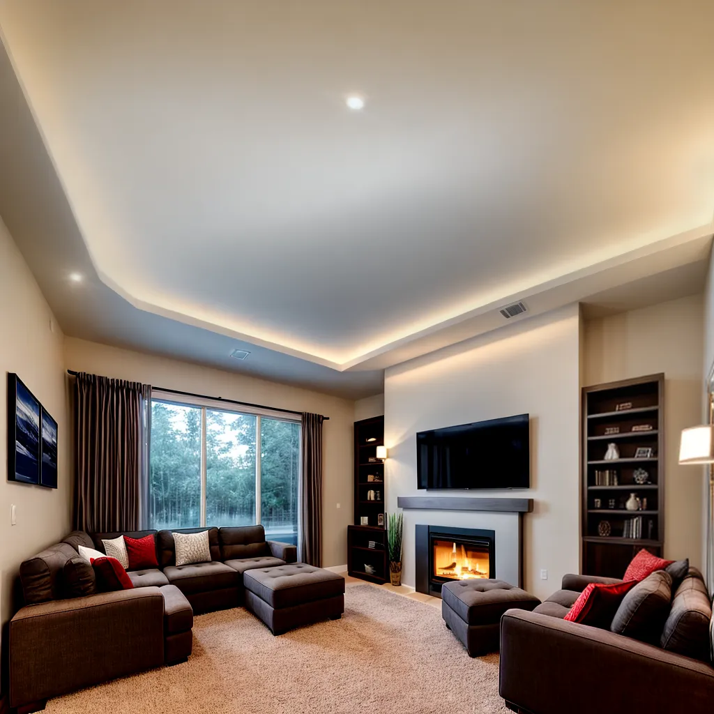 sala estar led ambiente acolhedor 3