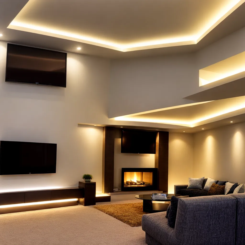 sala estar led ambiente acolhedor 4