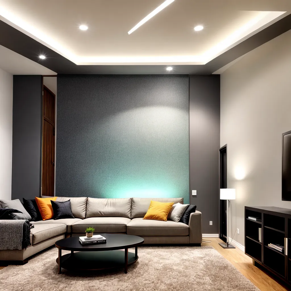 sala estar led ambiente acolhedor 5