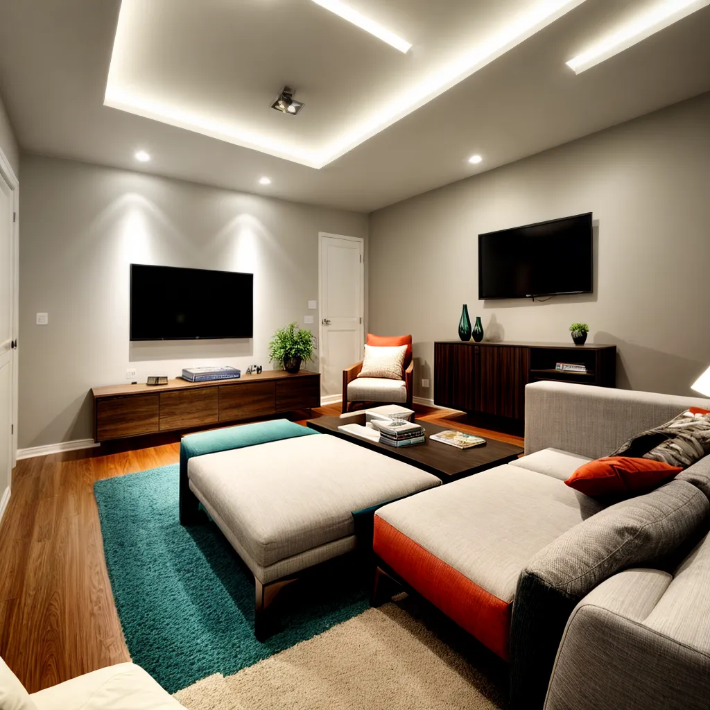 sala iluminada led ambiente sustentavel