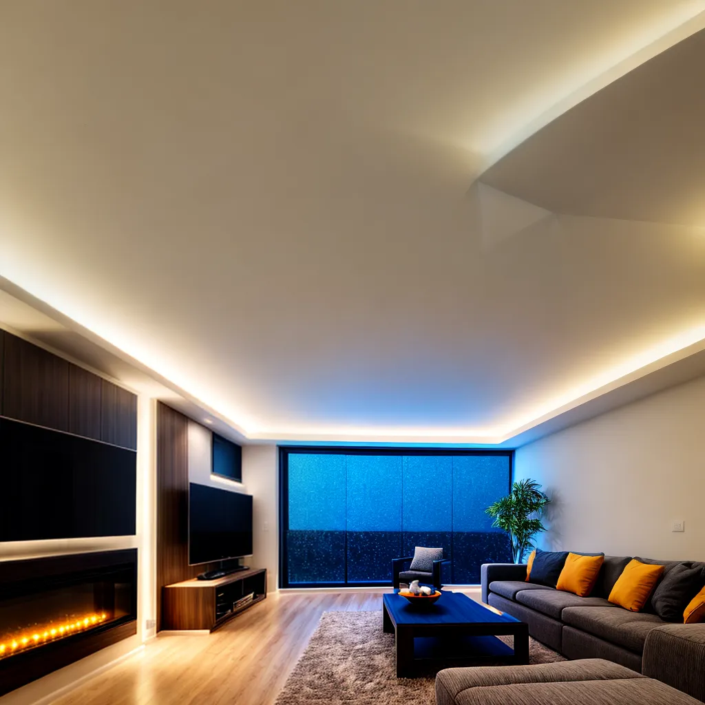 sala iluminada led ambiente sustentavel 1
