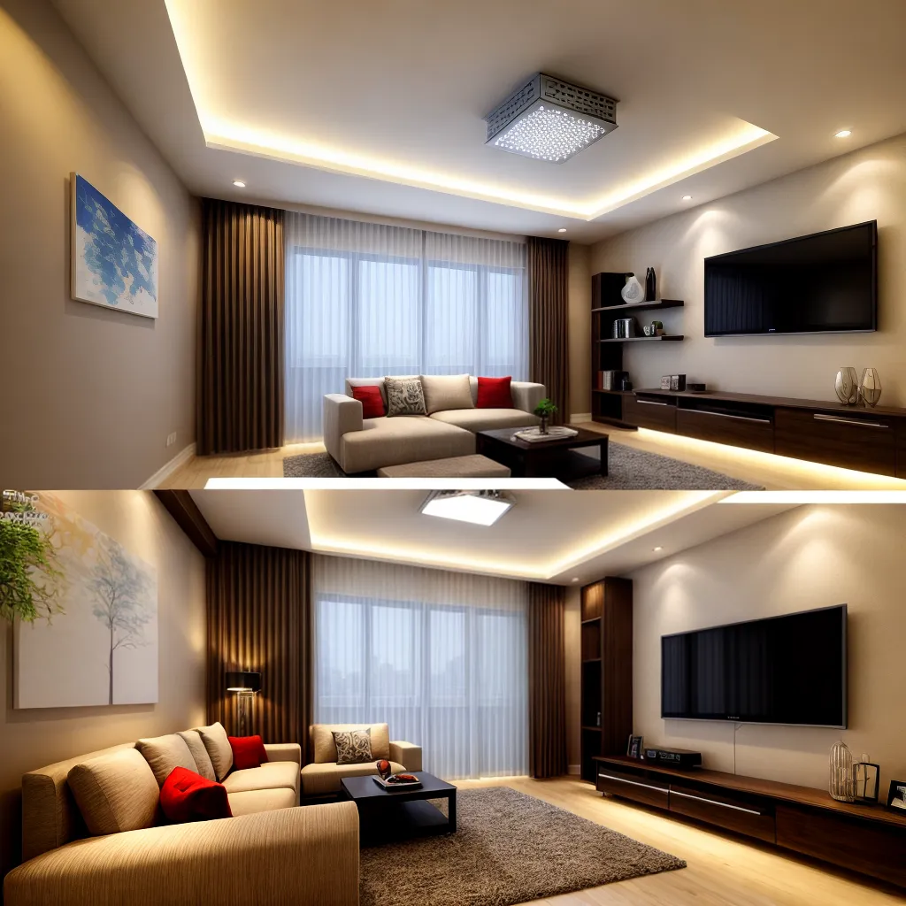 sala decorada led ambiente sustentavel
