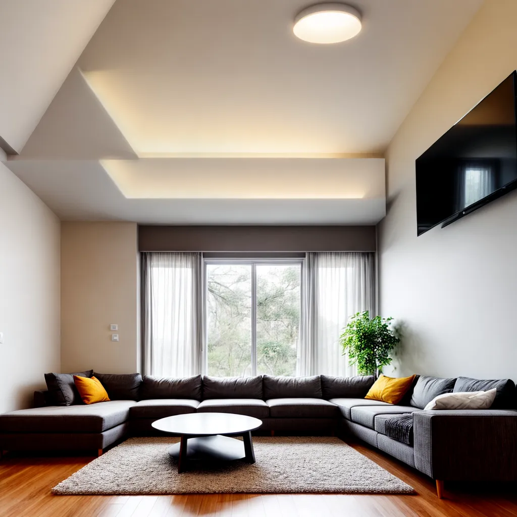 sala decorada iluminacao ambiental sustentavel