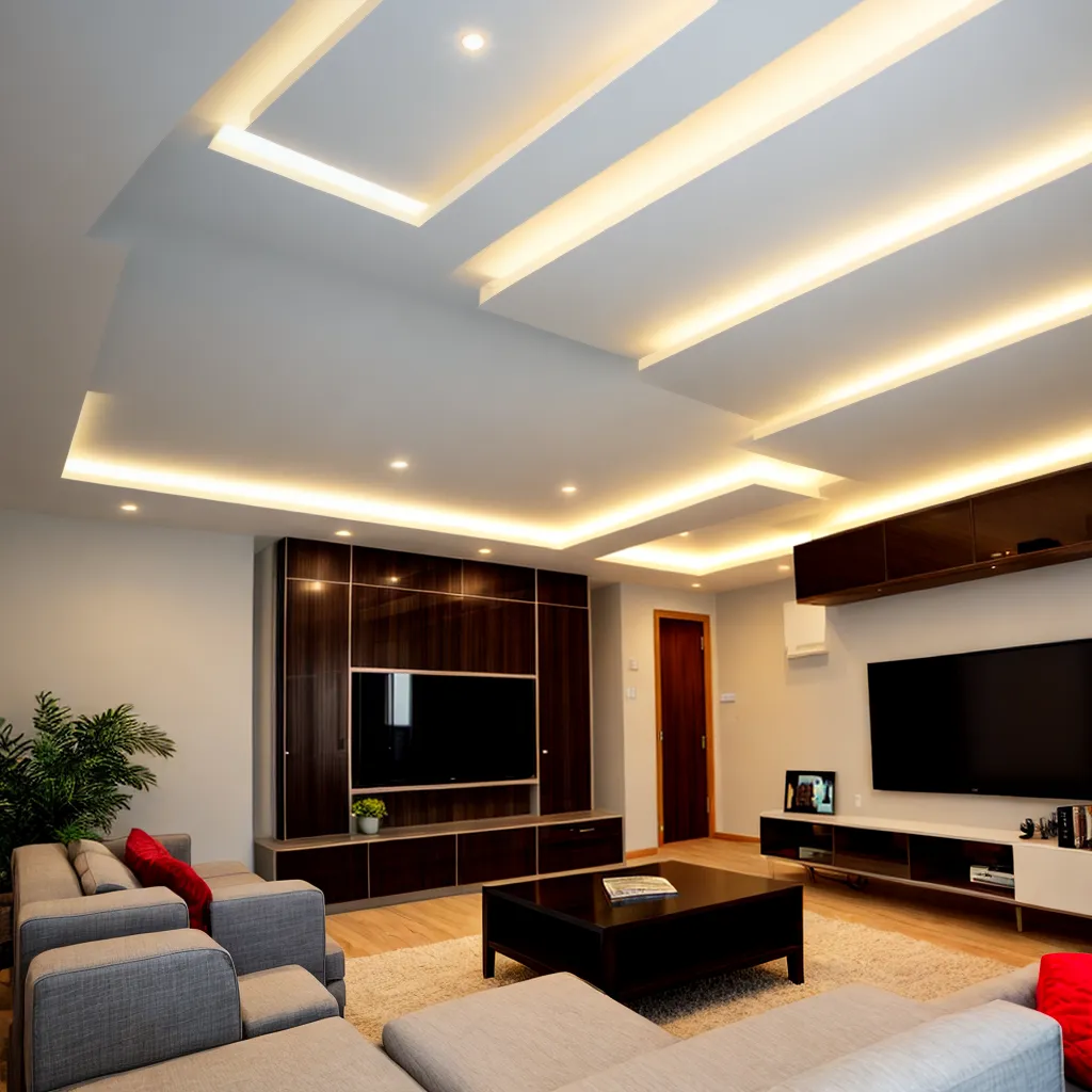 sala decorada iluminacao led sustentavel