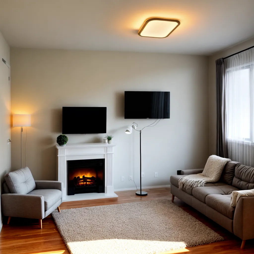 sala iluminada led ambiente aconchegante 4