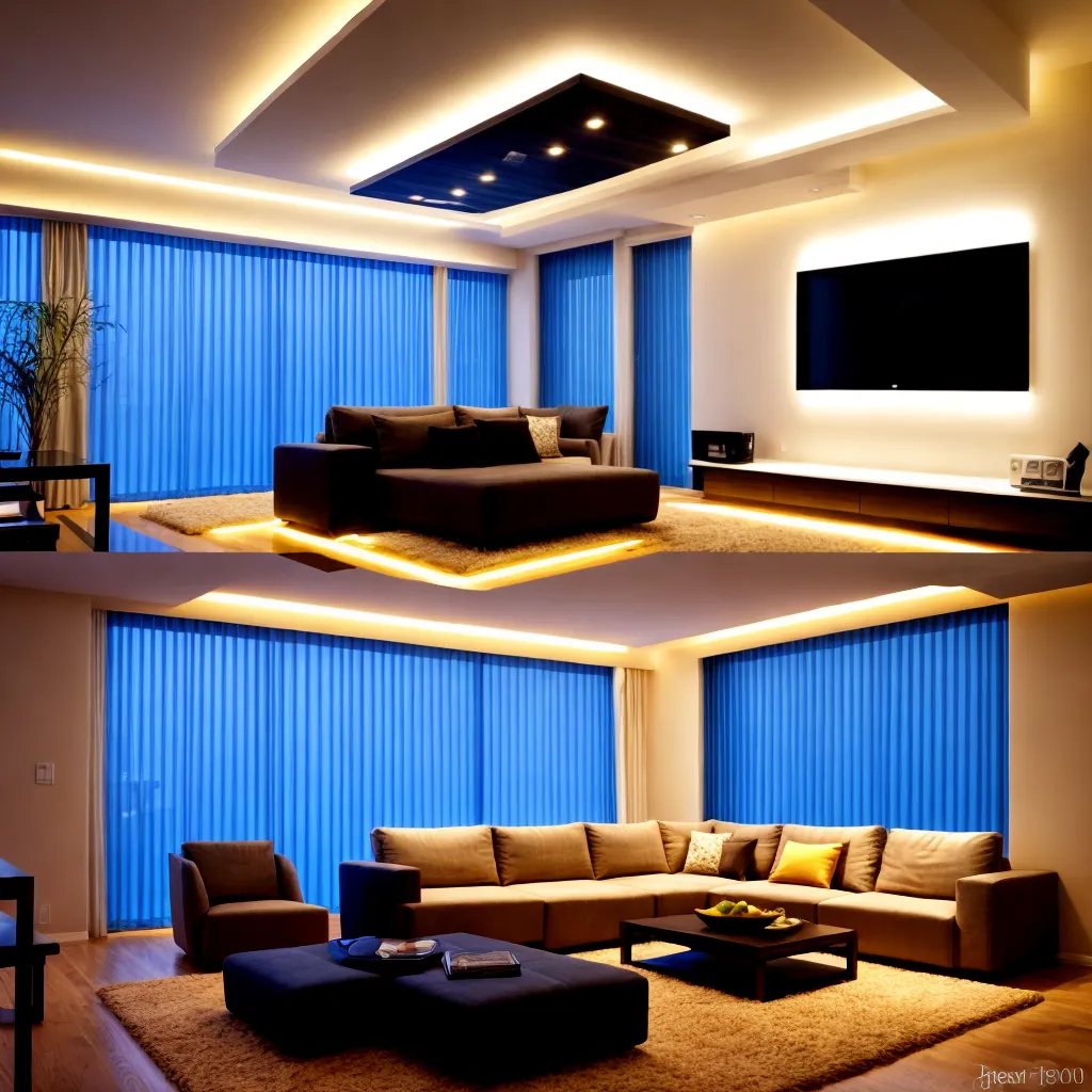 sala iluminada led decoracao moderna 1