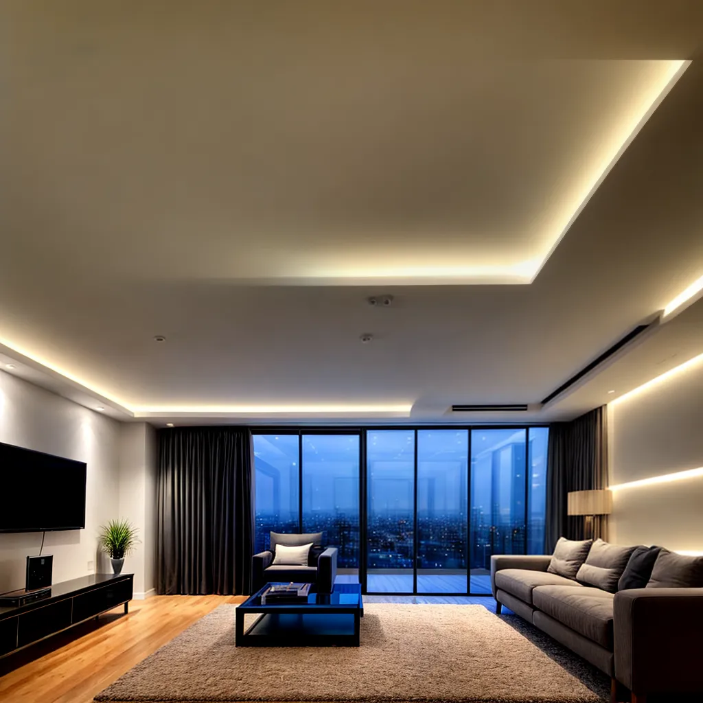 sala iluminada led ambiente acolhedor 4 sala iluminada led ambiente acolhedor 4