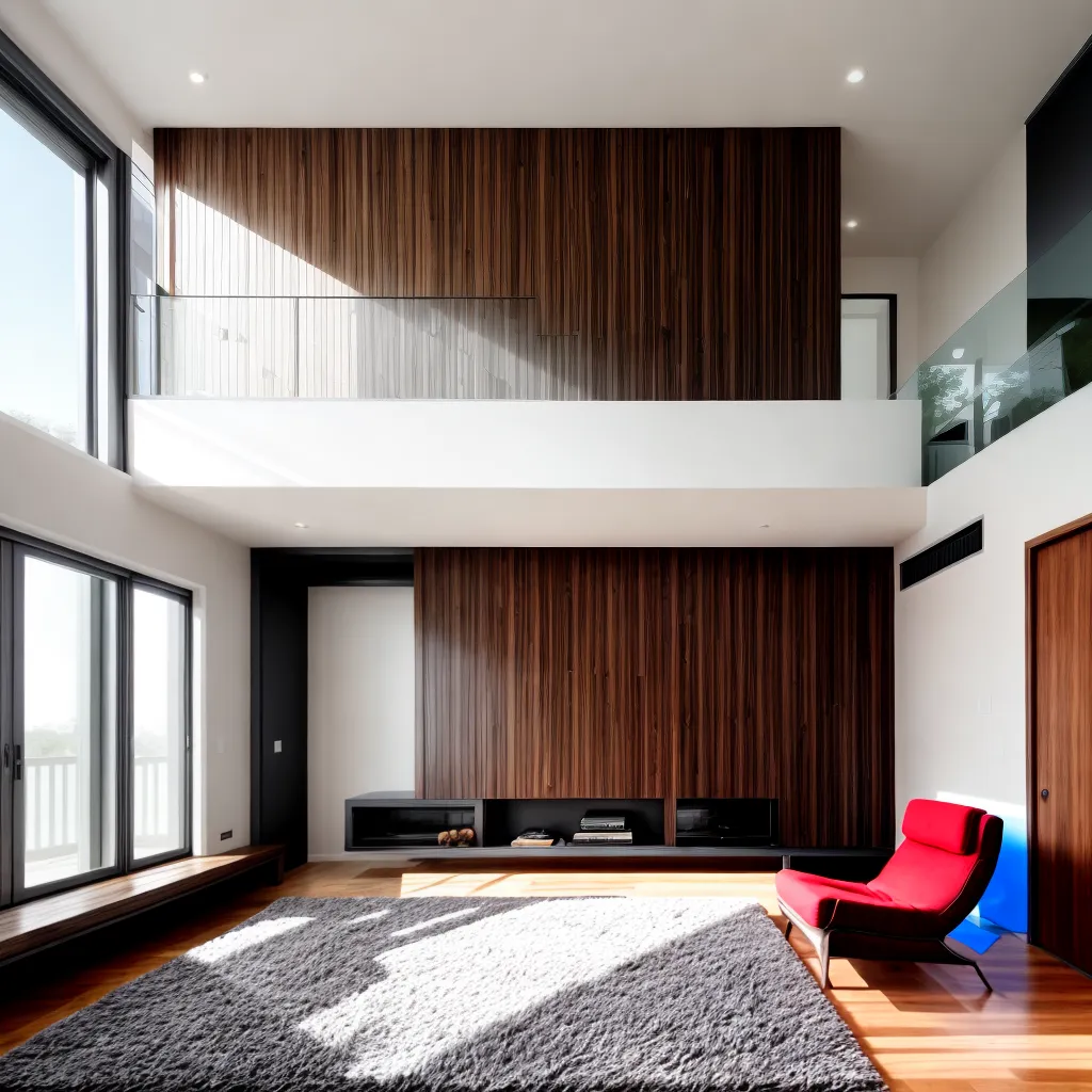 sala estar painel madeira moderno 1