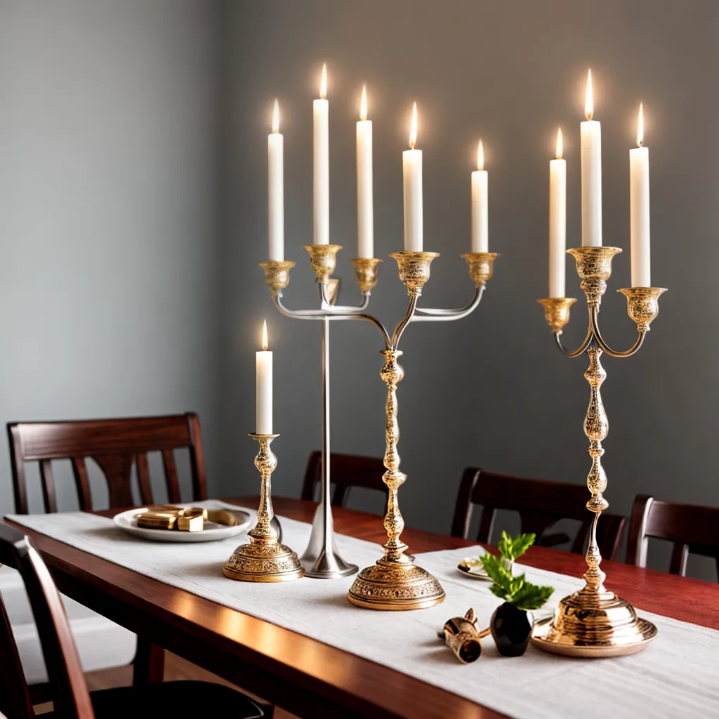 mesa jantar decorada velas elegantes
